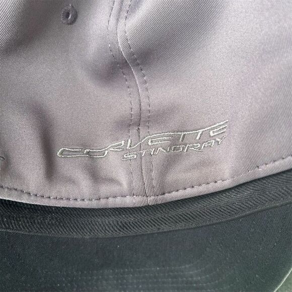 OC Sports Corvette Stingray Embroidered Cap Gray Flex Band Mid-Profile Hat L/XL - Picture 6 of 9